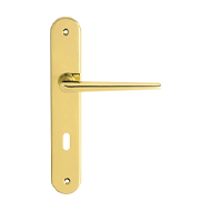 Brixia Mortise Handle on Plate - Chrome